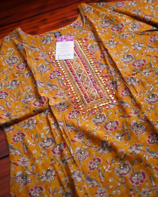 Ready made Cotton Straight Kurti  PC8714