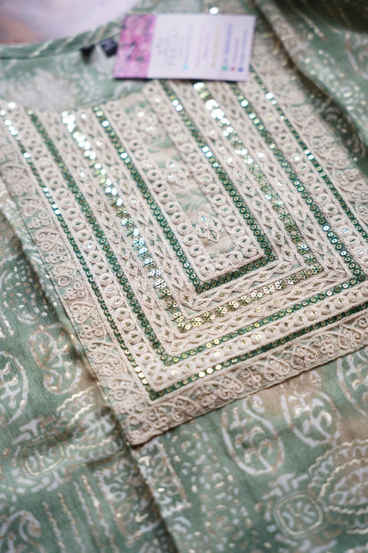 Ready made Cotton Straight Kurti set PC8701