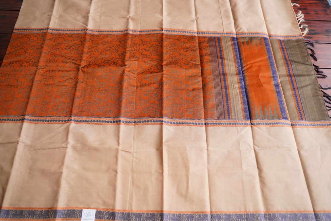 Vanasingaram Handloom Kanchi Silk Cotton Saree PC2880 freeshipping - Parijat Collections