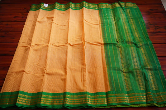 Gadwal handloom Cotton Saree Jari Silk border PC8858